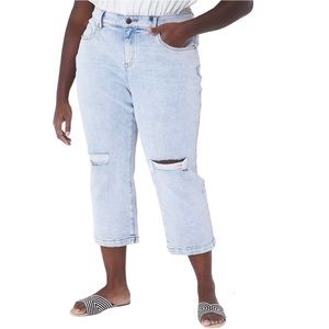Lane Bryant Jeans 16 Mid Rise Straight Crop